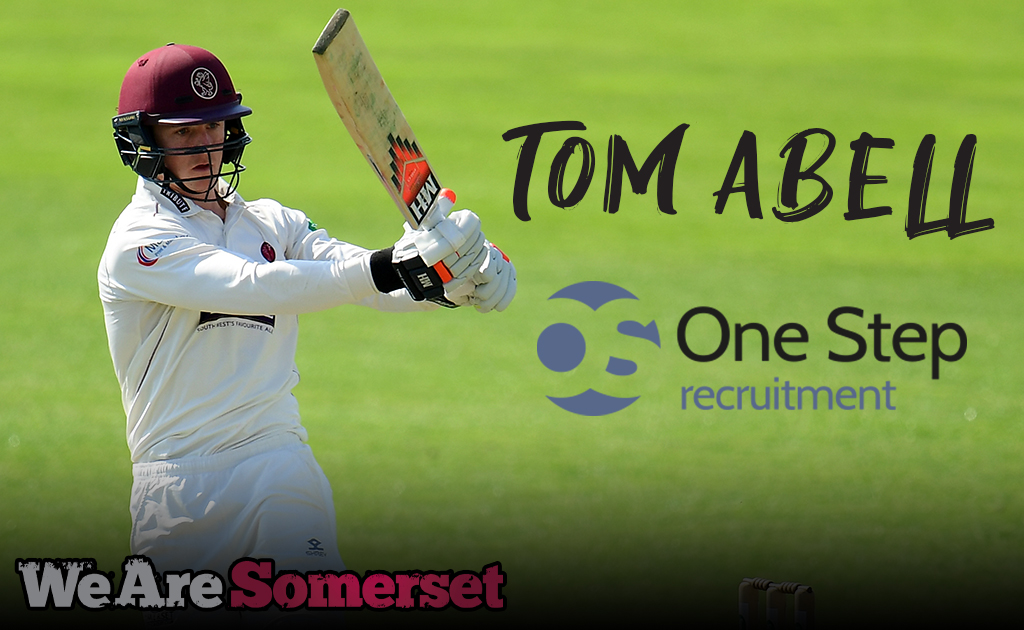 One Step Player Sponsorship – Tom Abell, Somerset Cricket Captain