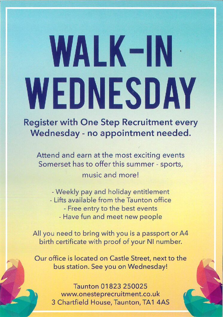 Walk-in Wednesdays!